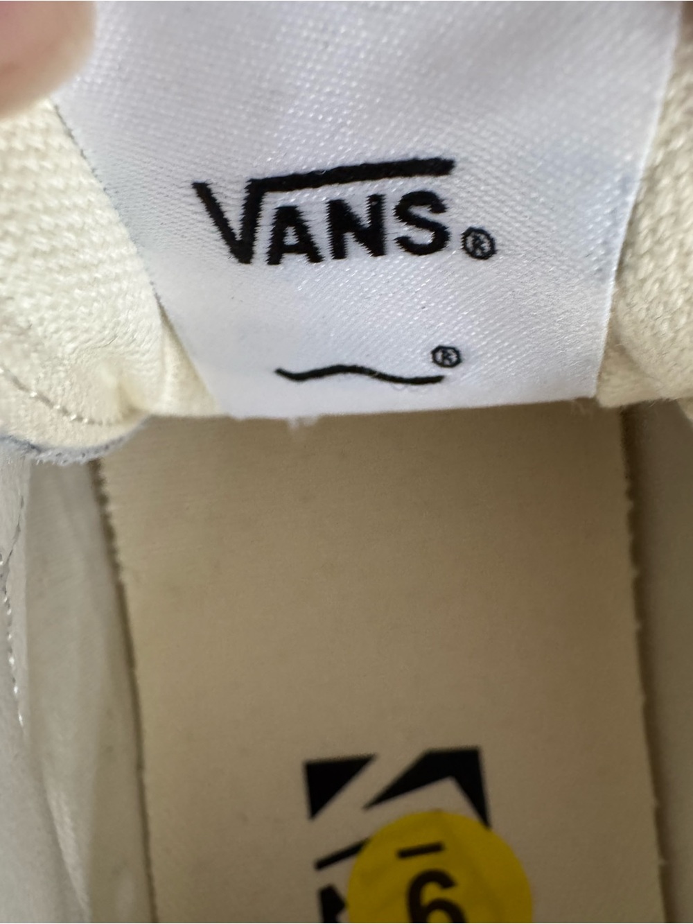 Vans Off The Wall White Green Leather Sneakers Womens Size 9 Low Top Casual - Picture 2 of 7